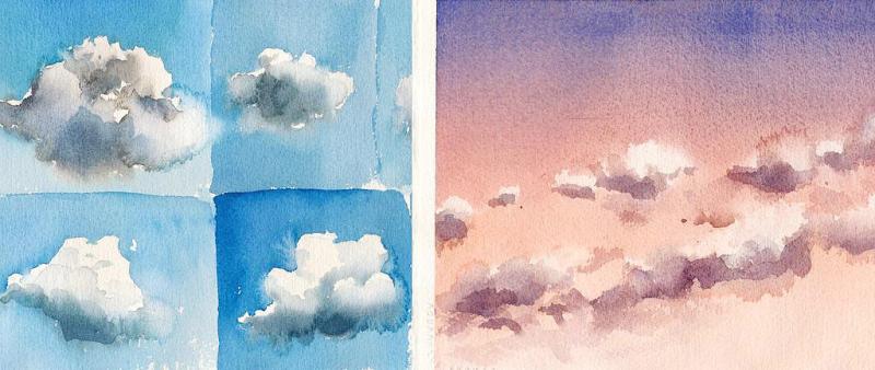 Wolken: Gefährten des Himmels – Aquarell Basics